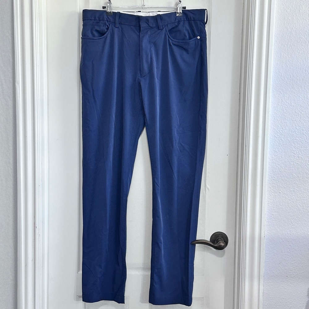 RLX Ralph Lauren Mens Lightweight Golf Pants Navy Straight Fit 33x32 Performance